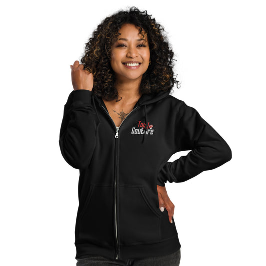 Unisex zip up hoodie